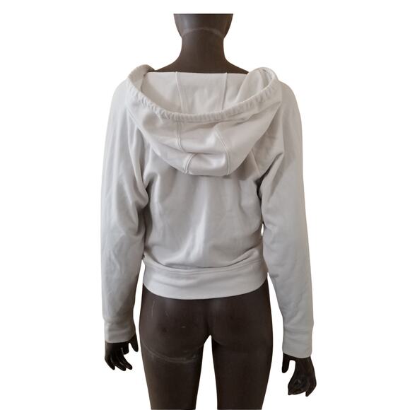 Fabletics Sydney Hoodie Sweatshirt Womens XS White Twist Front - Picture 2 of 11